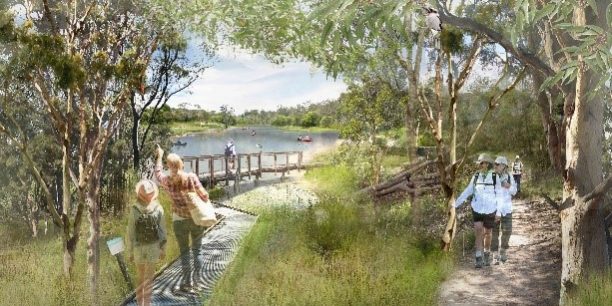 Oxley Creek Transformation Master Plan artists impression